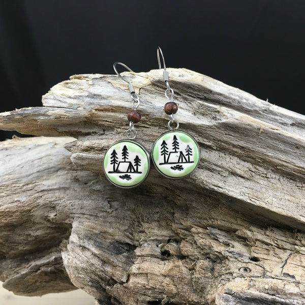 #119 Boucles d'oreilles camping