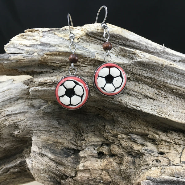 #30 Boucles d'oreilles soccer