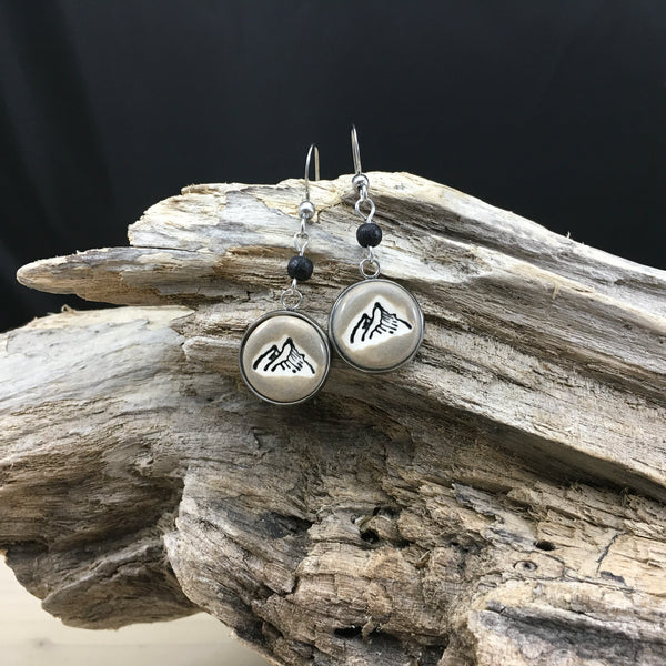 #115 Boucles d'oreilles montagnes