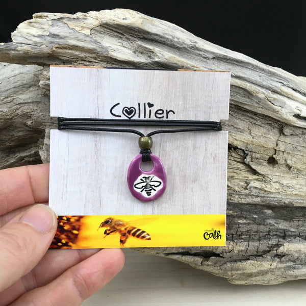 #599 Collier abeille