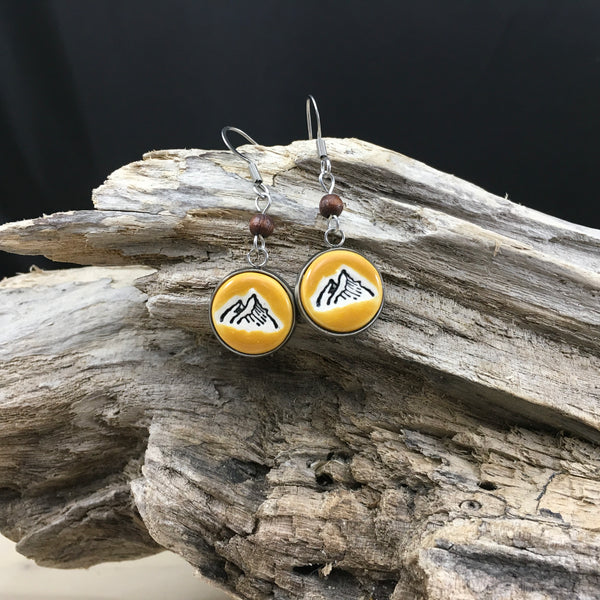 #130 Boucles d'oreilles montagnes