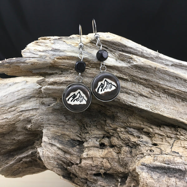 #35 Boucles d'oreilles montagnes