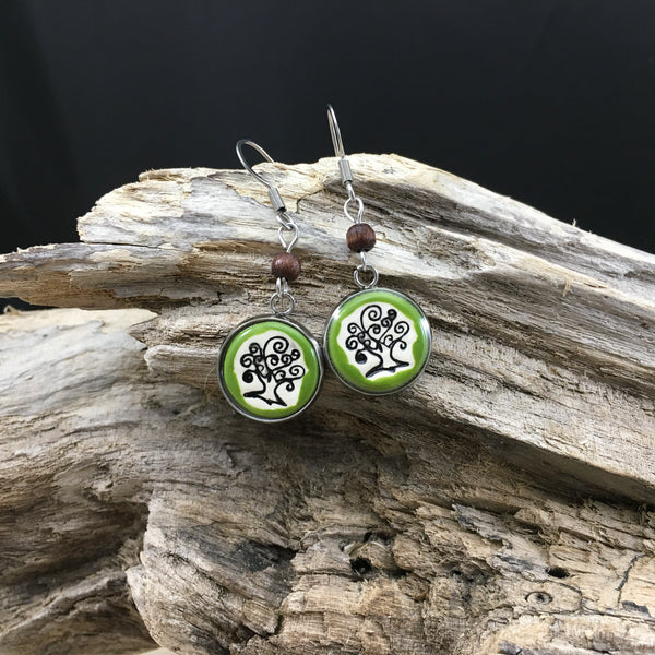 #62 Boucles d'oreilles arbre de vie