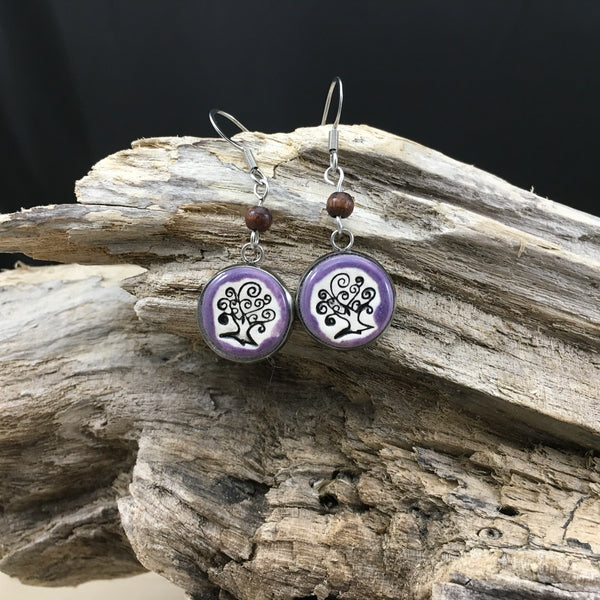 #72 Boucles d'oreilles arbre de vie