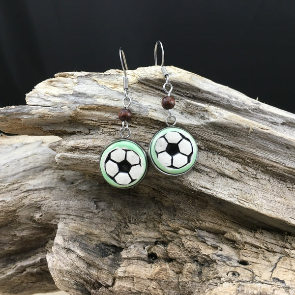 #51 Boucles d'oreilles soccer