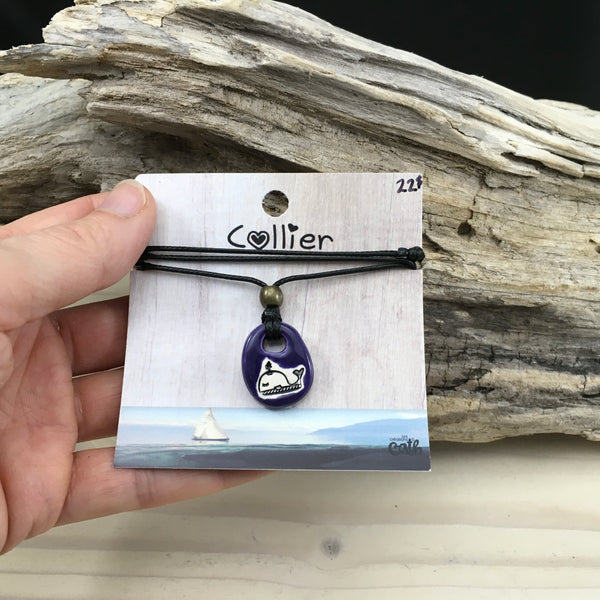 #536 Collier baleine