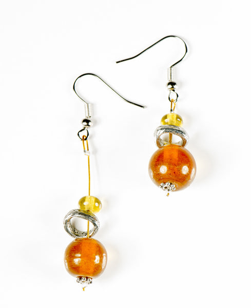 The Orange Oriane earring...Click to see the description