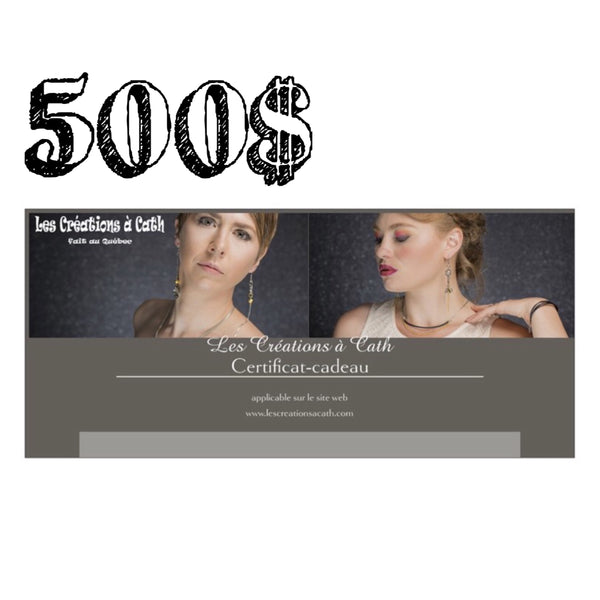 Gift Certificate 500$