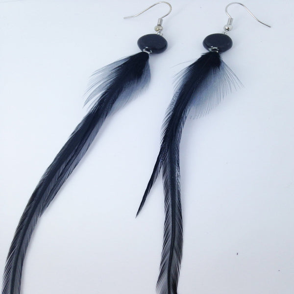 Boucles d'oreilles à plumes #362