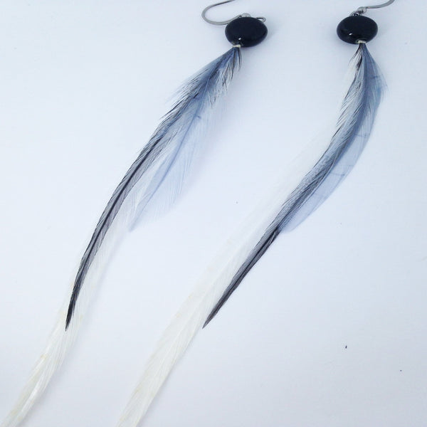 Boucles d'oreilles à plumes #395