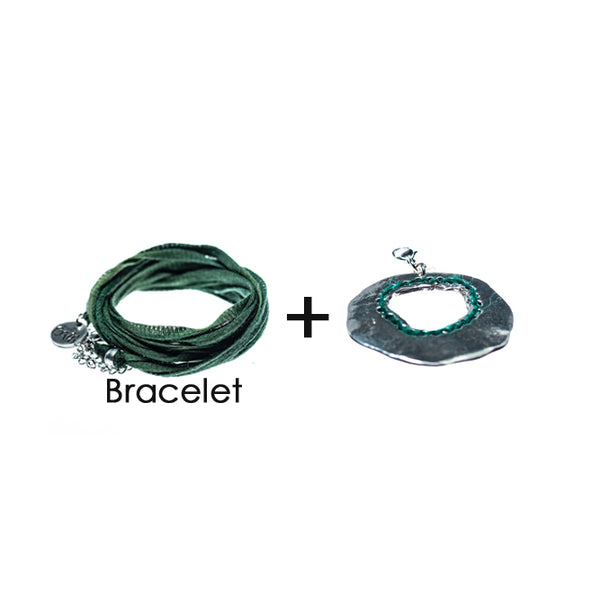 Collier le Caméléon rudis avec bracelet et Breloque interchangeables