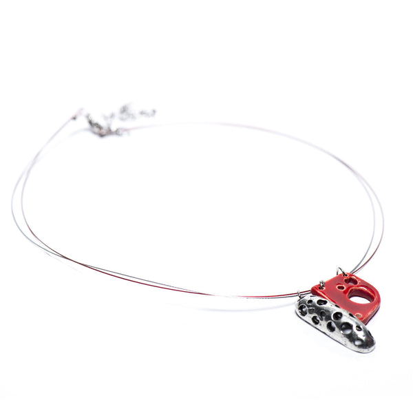 Collier en céramique le Durbec des sapins (Couleurs classiques)