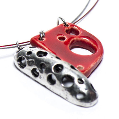 Collier en céramique le Durbec des sapins (Couleurs classiques)