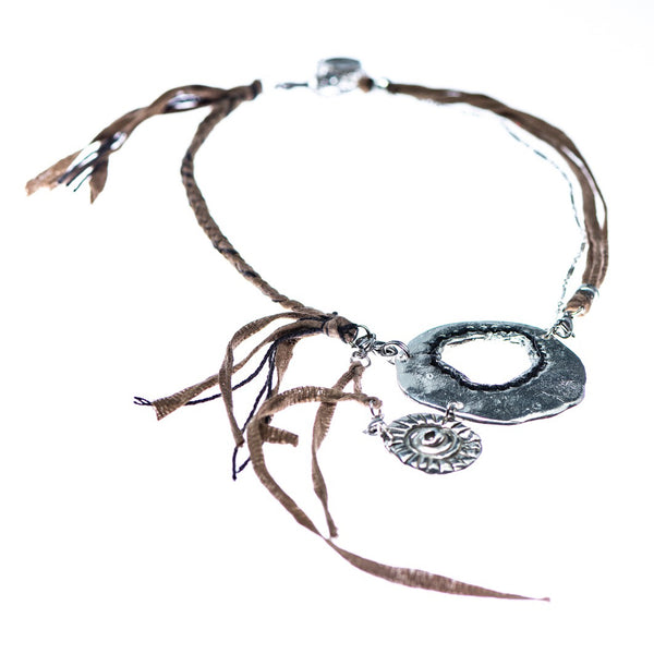Collier le Caméléon willsii avec corde interchangeable