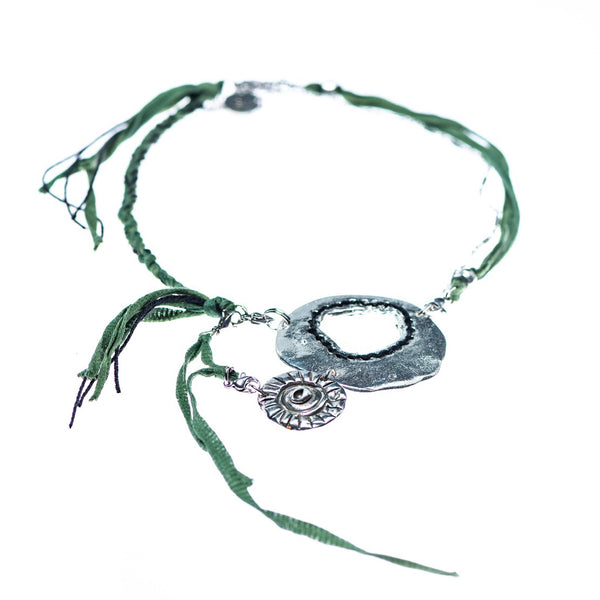 Collier le Caméléon willsii avec corde interchangeable