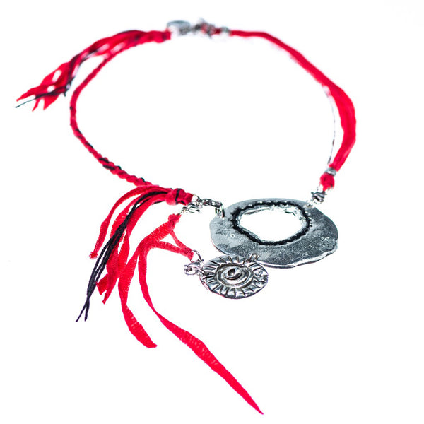 Collier le Caméléon willsii avec corde interchangeable