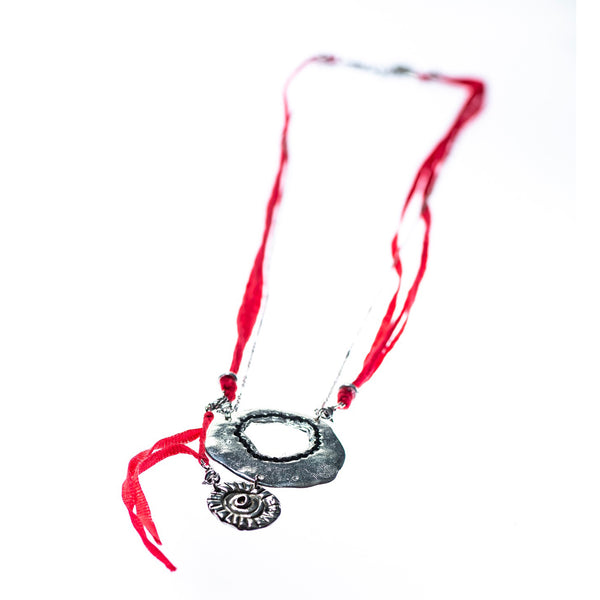 Collier le Caméléon chapini avec corde de couleur interchangeable