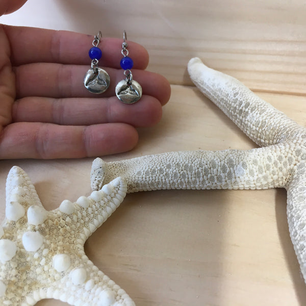 #199 Boucles d'oreilles avec queue de baleine