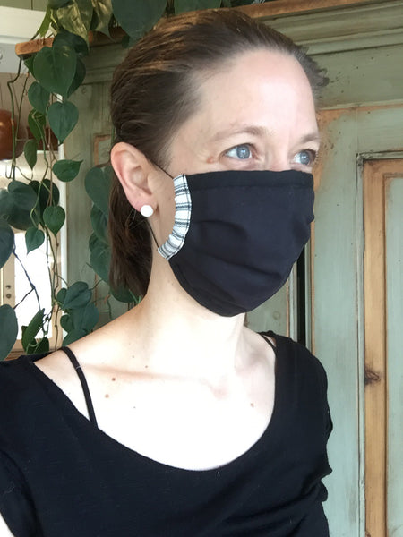Précommande livraison 25 mai)  Masque artisanal pour adultes ou enfants avec élastique ajustable