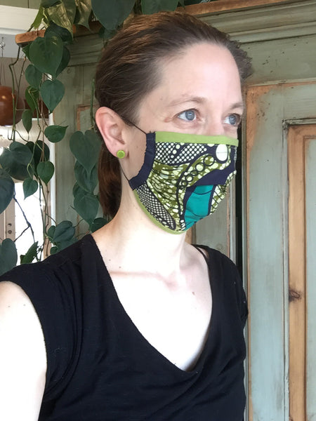 Masque artisanal pour adultes ou enfants avec élastique ajustable prêt à être livré