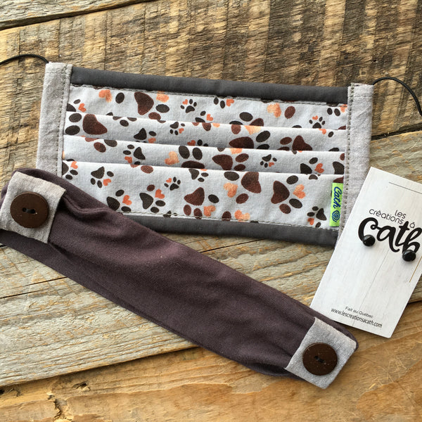 Ensemble cadeau pattes de chien