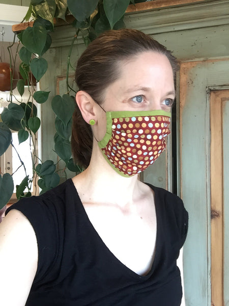 Masque artisanal pour adultes ou enfants avec élastique ajustable prêt à être livré