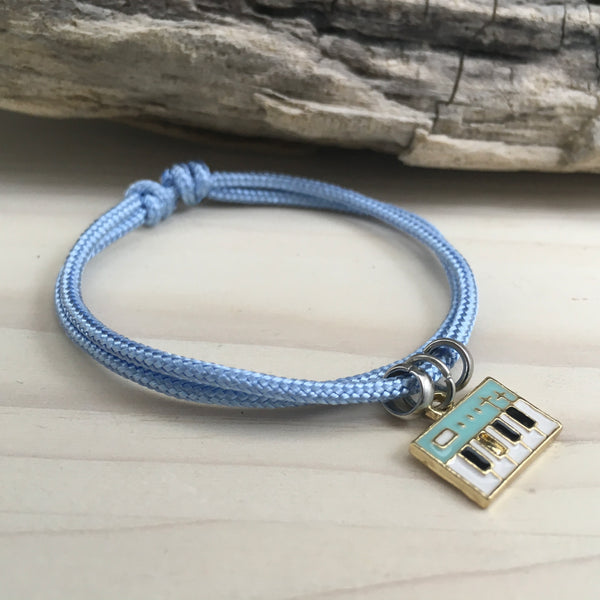 Bracelet personnalisé piano bleu