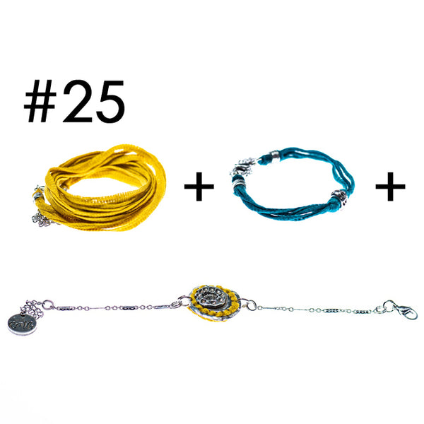 Bracelet multi-tours + Bracelet + Bracelet en étain
