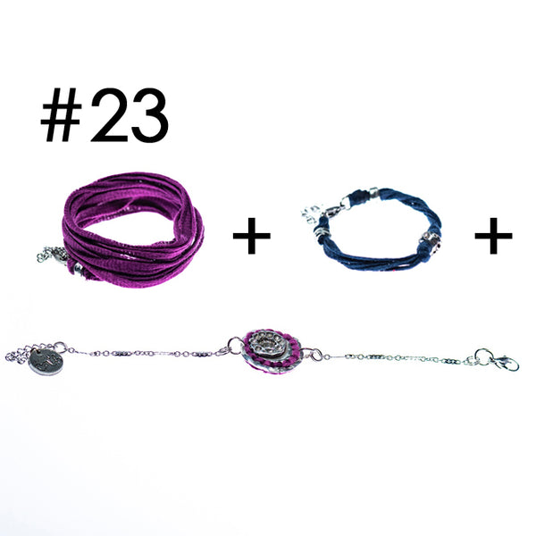 Bracelet multi-tours + Bracelet + Bracelet en étain