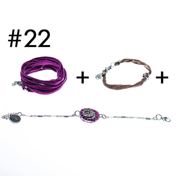 Bracelet multi-tours + Bracelet + Bracelet en étain