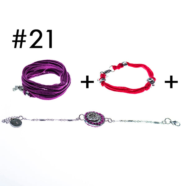 Bracelet multi-tours + Bracelet + Bracelet en étain
