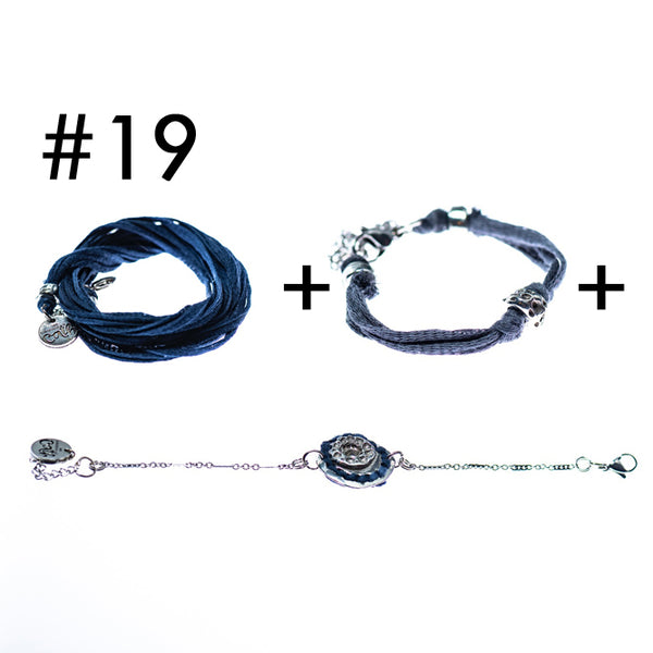 Bracelet multi-tours + Bracelet + Bracelet en étain