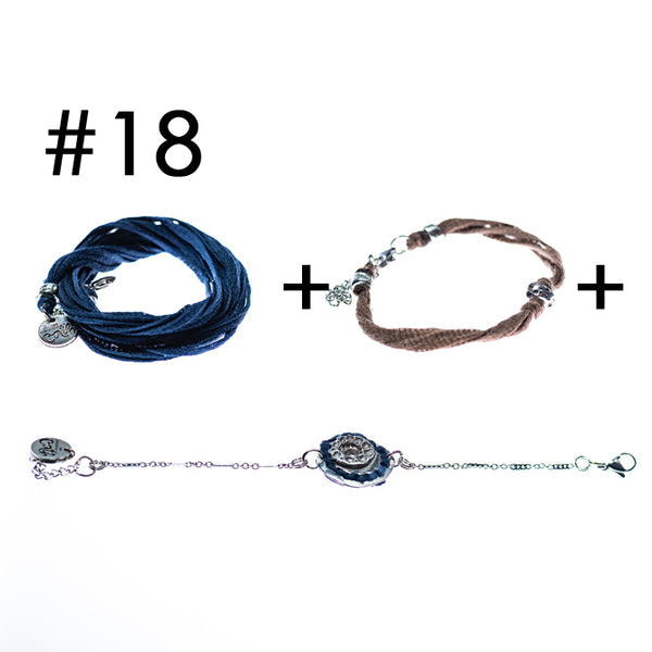 Bracelet multi-tours + Bracelet + Bracelet en étain