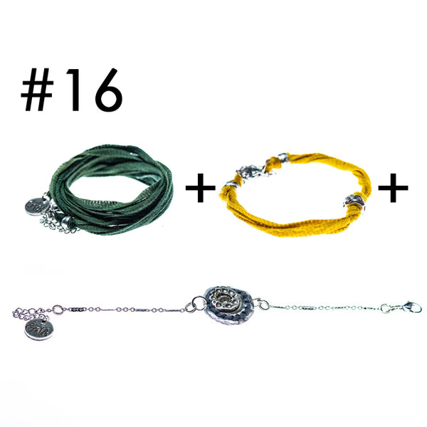 Bracelet multi-tours + Bracelet + Bracelet en étain