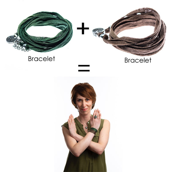 Bracelet multi-tours + Bracelet multi+tours