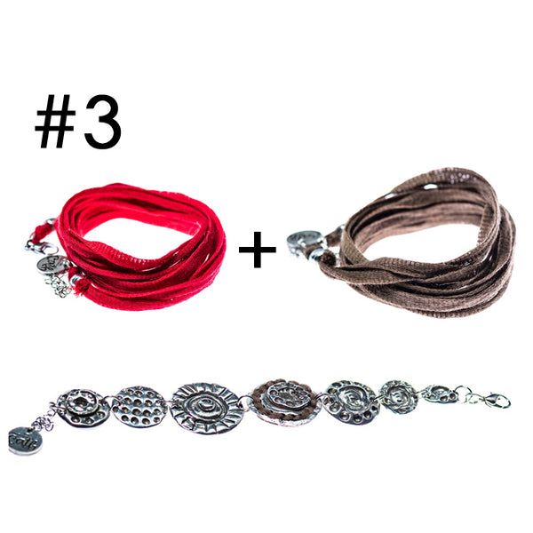 Bracelet long+long+étain