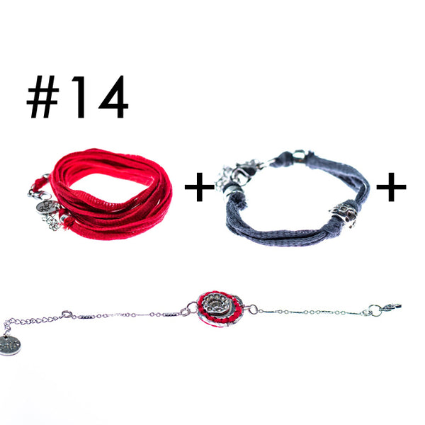 Bracelet multi-tours + Bracelet + Bracelet en étain