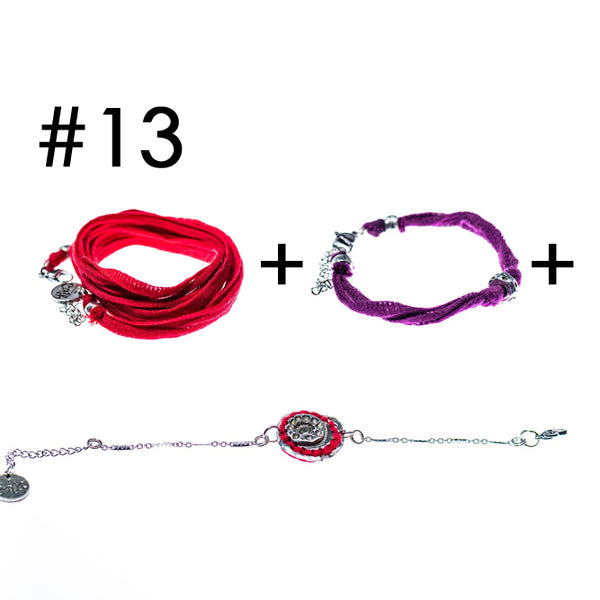 Bracelet multi-tours + Bracelet + Bracelet en étain
