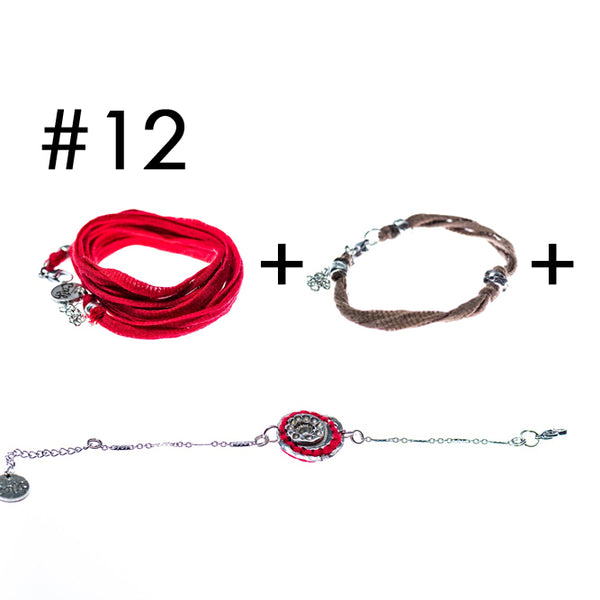 Bracelet multi-tours + Bracelet + Bracelet en étain