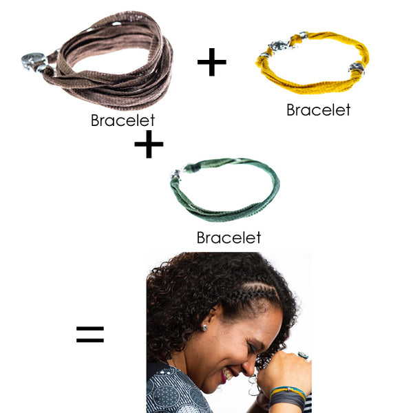 Bracelet multi-tours + Bracelet + Bracelet pour une touche de couleur