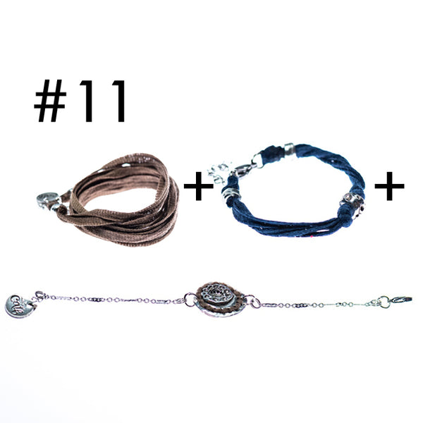 Bracelet multi-tours + Bracelet + Bracelet en étain