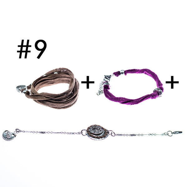 Bracelet multi-tours + Bracelet + Bracelet en étain