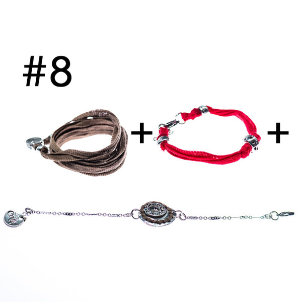Bracelet multi-tours + Bracelet + Bracelet en étain
