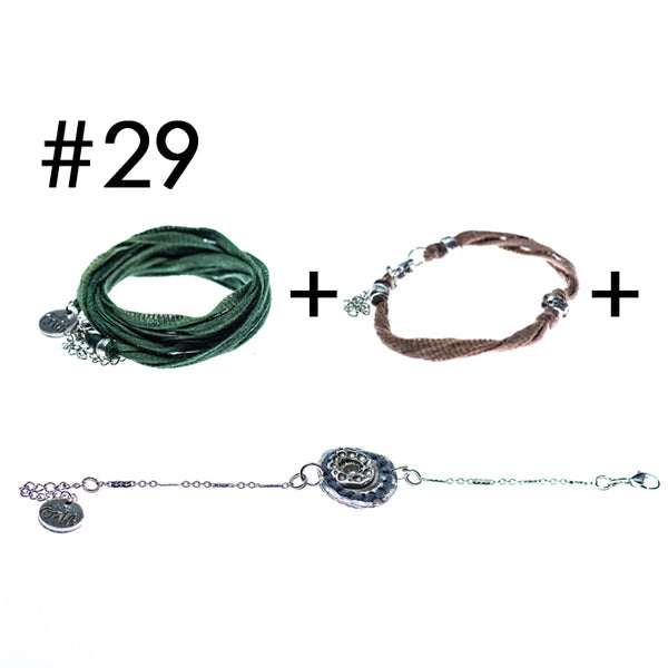 Bracelet multi-tours + Bracelet + Bracelet en étain