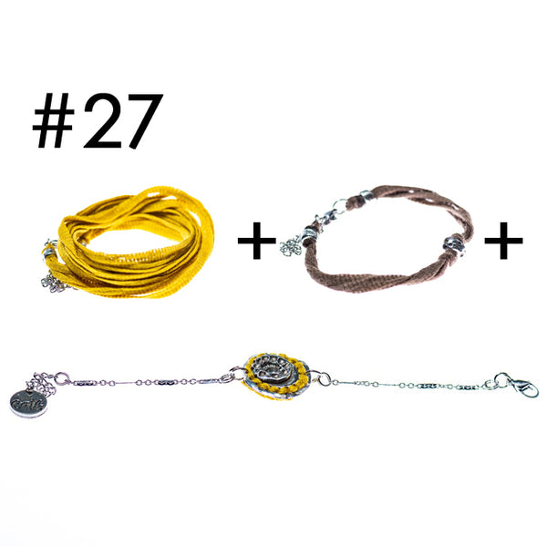 Bracelet multi-tours + Bracelet + Bracelet en étain