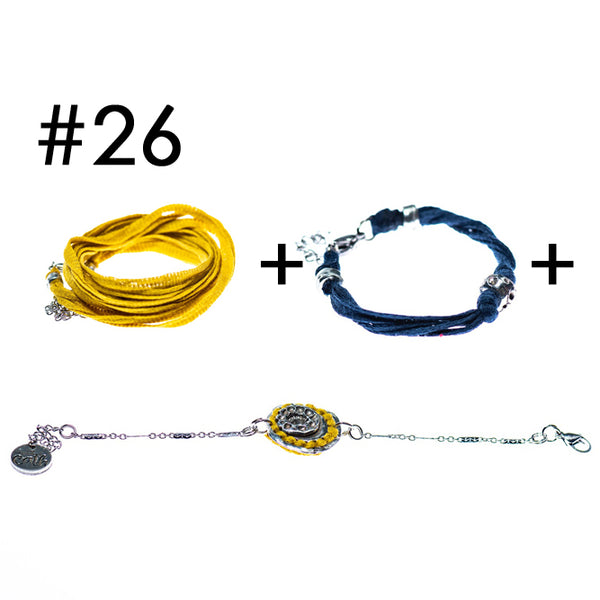 Bracelet multi-tours + Bracelet + Bracelet en étain